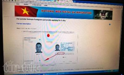 Tình trạng trang E-visa khi đưa vào thí điểm?